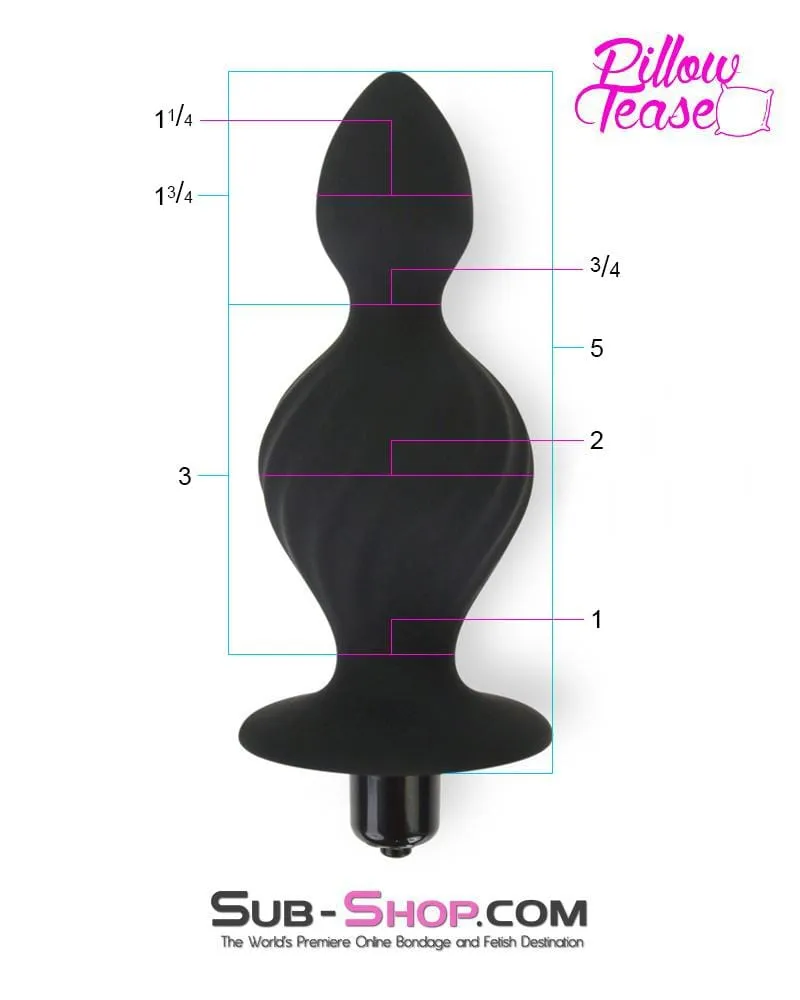 0409E      Genie Bottle Large Vibrating Butt Plug - LAST CHANCE - Final Closeout!