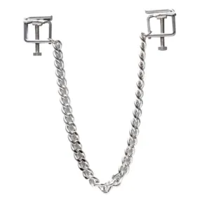 0512HS      Nipple Presses Chained Flat Nipple Clamps