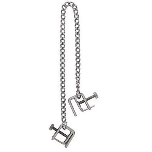 0512HS      Nipple Presses Chained Flat Nipple Clamps
