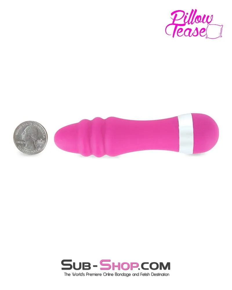 0641E      Ridged Pink Bullet Mini Vibrator - LAST CHANCE - Final Closeout!