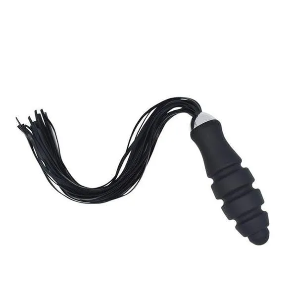 0889M-SIS      Sissy Bondage Toys Deluxe Large Graduated Silicone Anal Dildo Whip