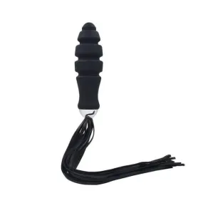 0889M-SIS      Sissy Bondage Toys Deluxe Large Graduated Silicone Anal Dildo Whip