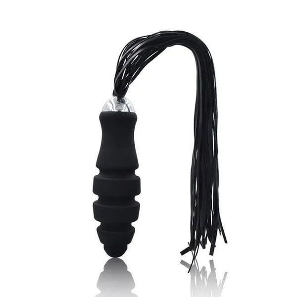 0889M-SIS      Sissy Bondage Toys Deluxe Large Graduated Silicone Anal Dildo Whip