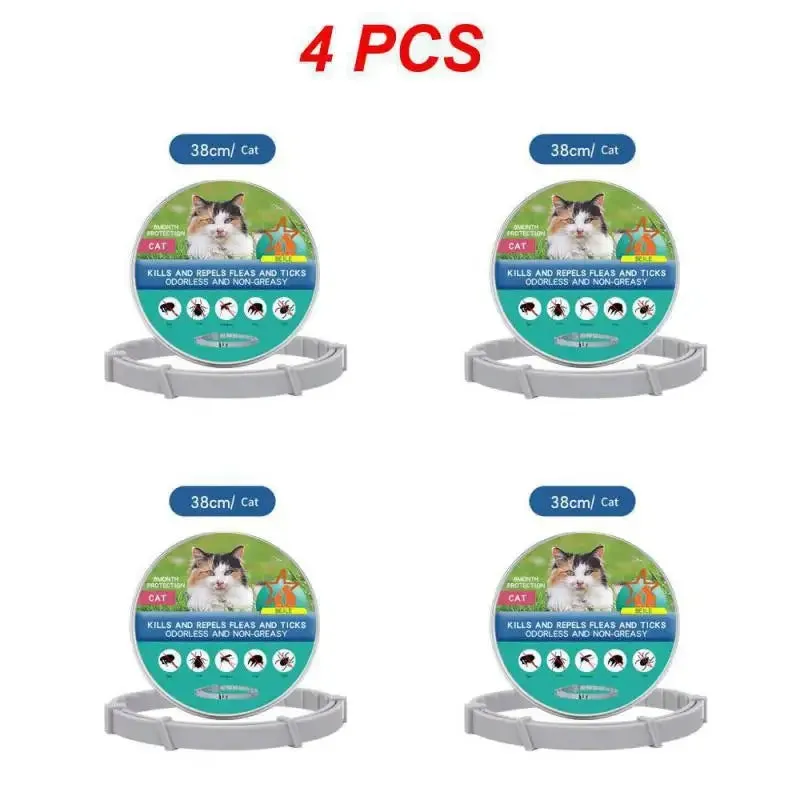 1/2/4PCS Pet Collars Anti-parasitic 1 Box/bag Tools For Protecting Pets Flea Collars For Dogs Cats Convenient Pet Supplies