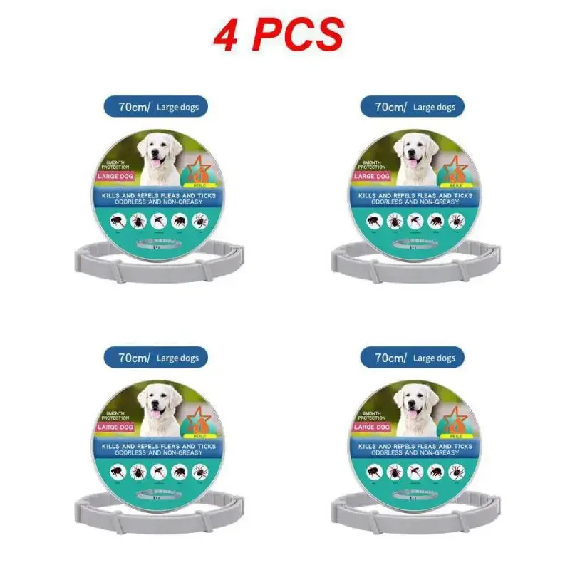 1/2/4PCS Pet Collars Anti-parasitic 1 Box/bag Tools For Protecting Pets Flea Collars For Dogs Cats Convenient Pet Supplies