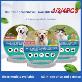 1/2/4PCS Pet Collars Anti-parasitic 1 Box/bag Tools For Protecting Pets Flea Collars For Dogs Cats Convenient Pet Supplies