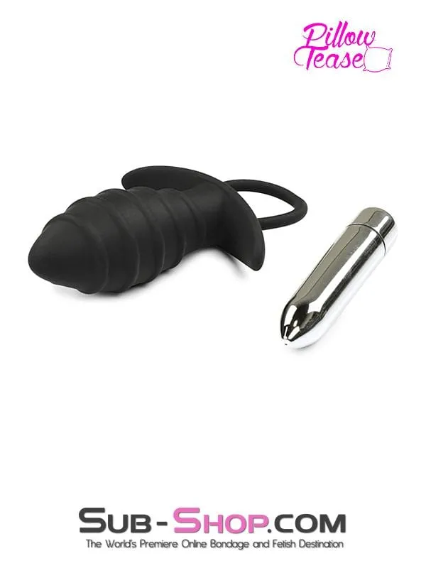 1309M      The Pacifier Ribbed Vibrating Butt Plug - LAST CHANCE - Final Closeout!