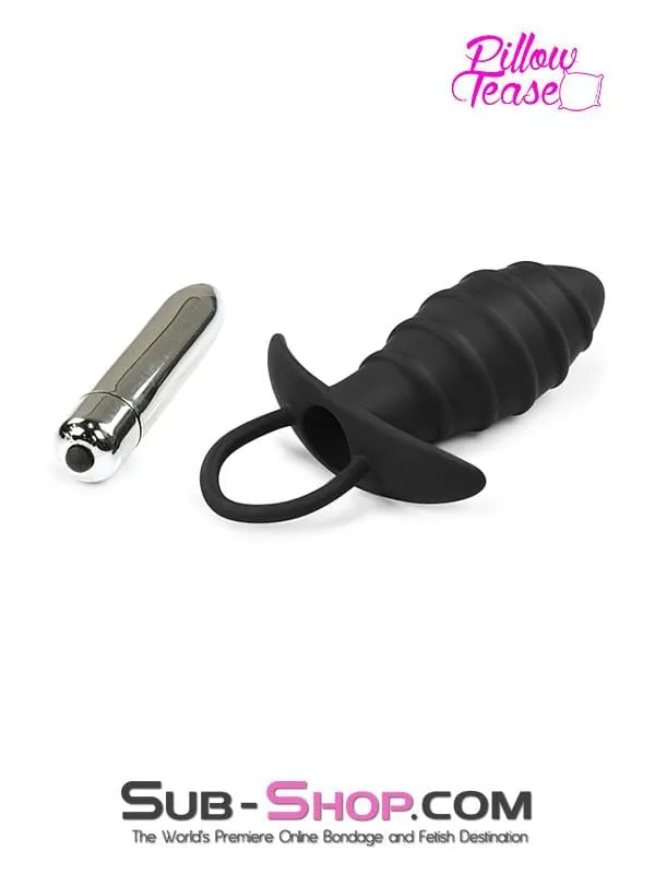 1309M      The Pacifier Ribbed Vibrating Butt Plug - LAST CHANCE - Final Closeout!