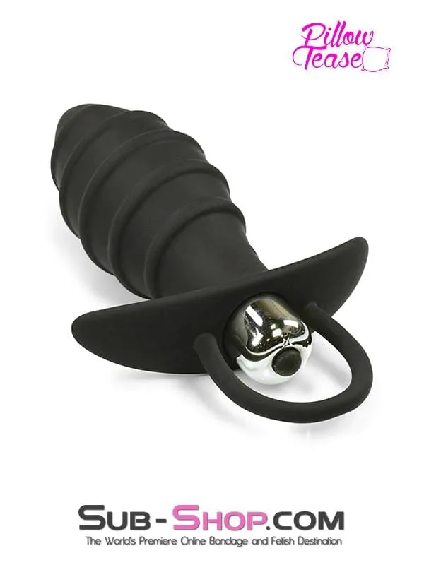 1309M      The Pacifier Ribbed Vibrating Butt Plug - LAST CHANCE - Final Closeout!