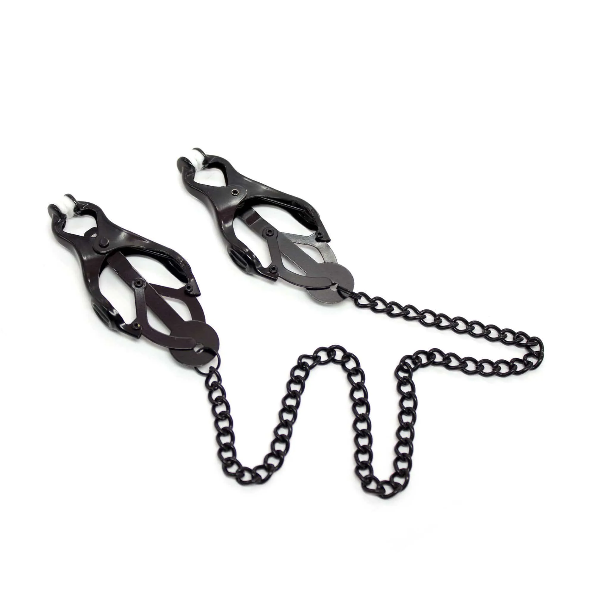 1631DL-CB      Dark Pleasures Blackline Japanese Clover Cock and Ball Clamps