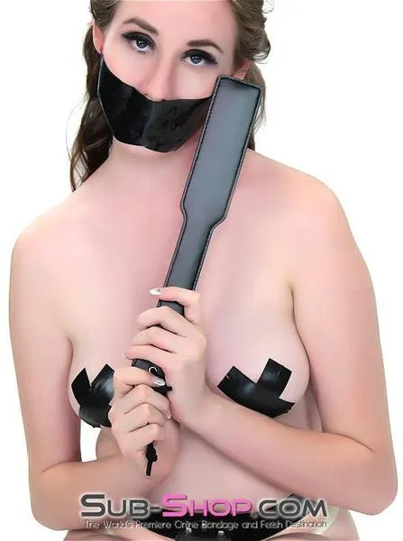1838DL      Rosy Cheeks Fleece and Leatherette Two-Sided Slapper Paddle - MEGA Deal
