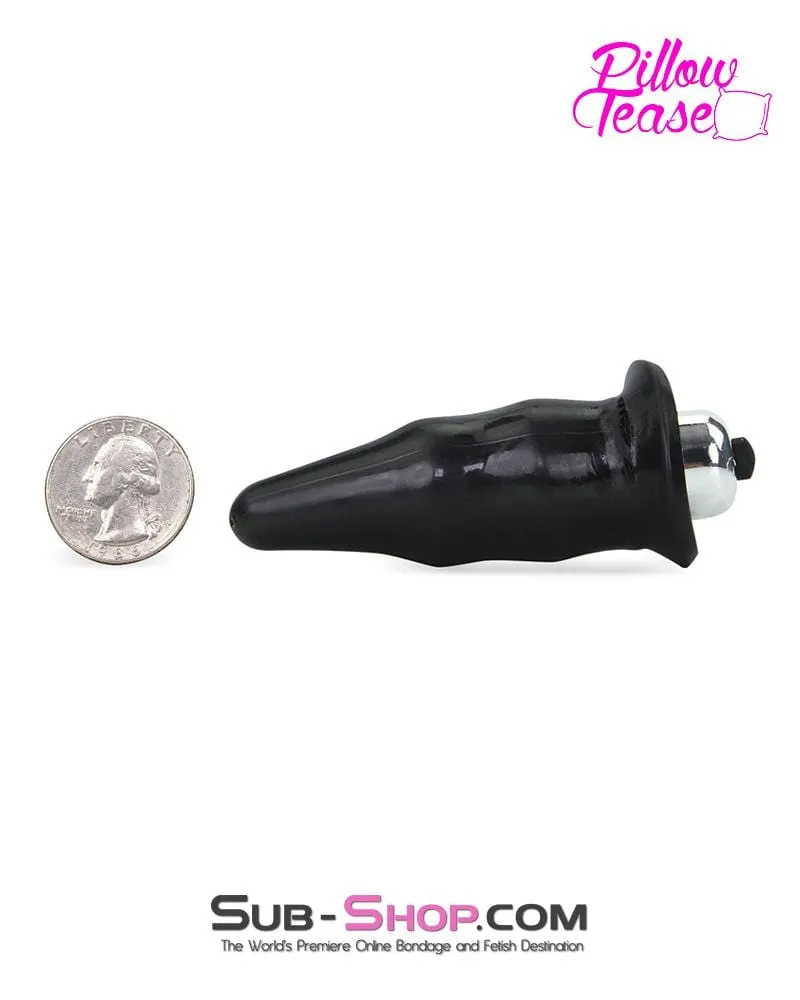 3765S      Vibrating Mini Beginner Butt Plug with Removable Buzzing Bullet