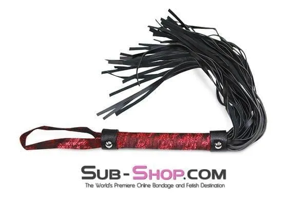 4793RS-SIS      Brocade Lace 17" Sissy Mistress Whip