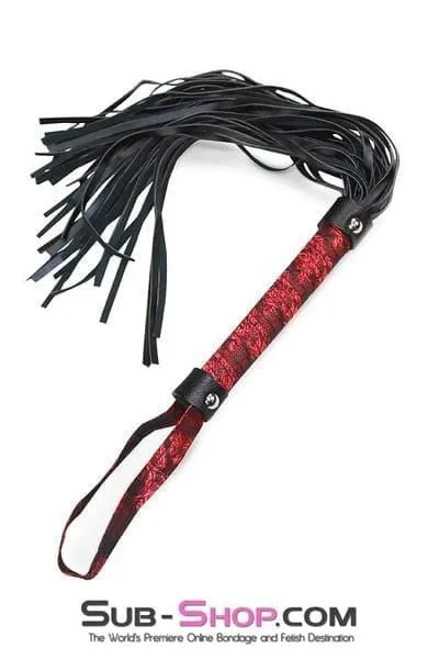 4793RS-SIS      Brocade Lace 17" Sissy Mistress Whip