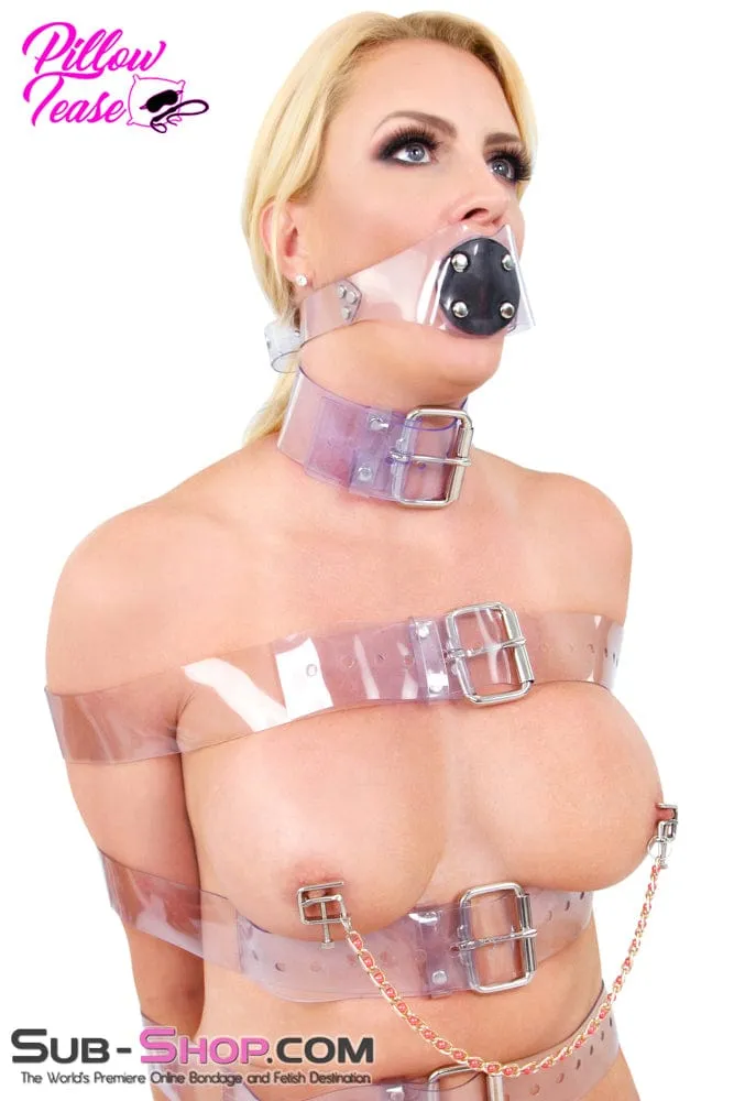 6821MH      Nipple Press Pink Beaded Chain Nipple Clamps