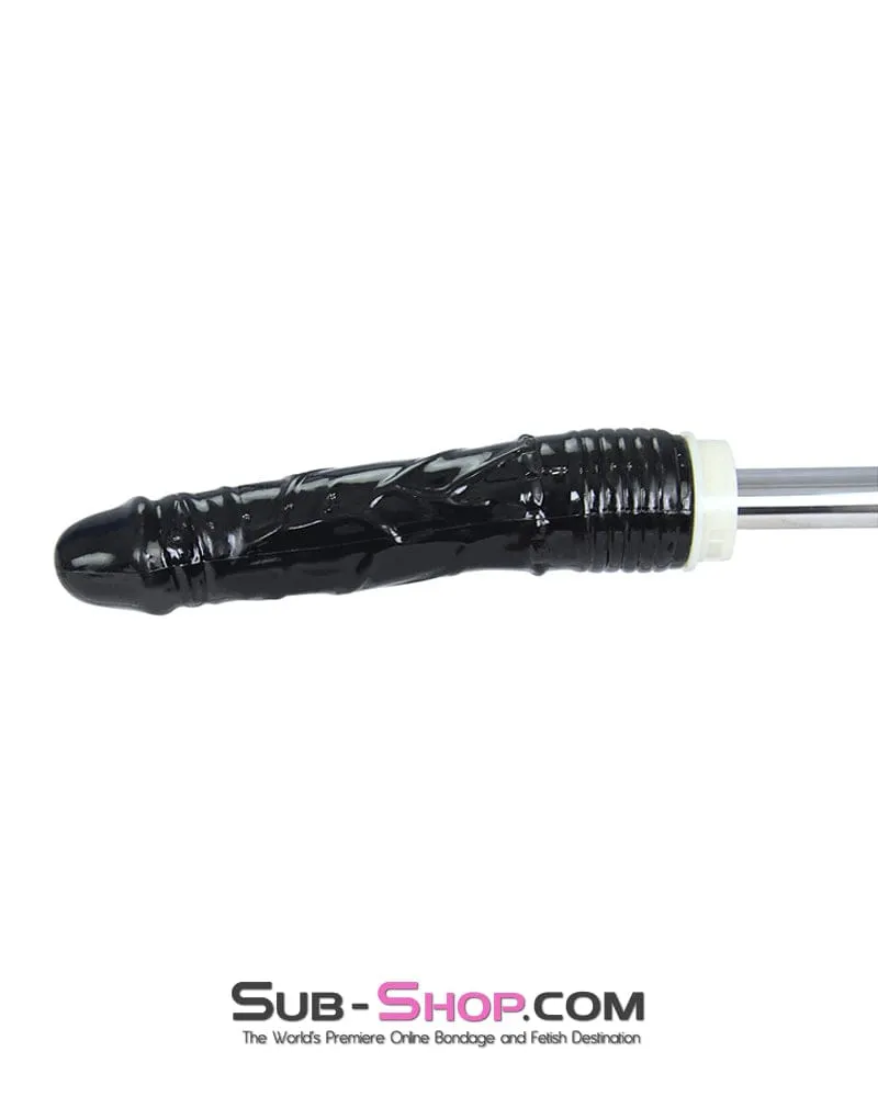 6916M      Dildo Stockade with Rubber Lined Collar, Wrist and Ankle Cuffs