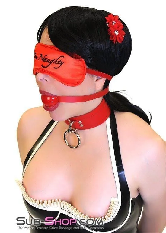 8922DL      Be Naughty Satin Love Mask