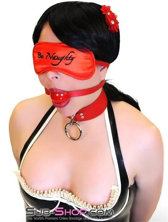 8922DL      Be Naughty Satin Love Mask