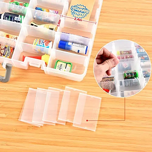 ADAME Collector Case Compatible with Mini Brands 5 Surprise Series 1 2 3 Mystery Capsule Real Miniature Collectible Toy Shopkins Littles Mart Toys Storage Organizer Container(Box Only)