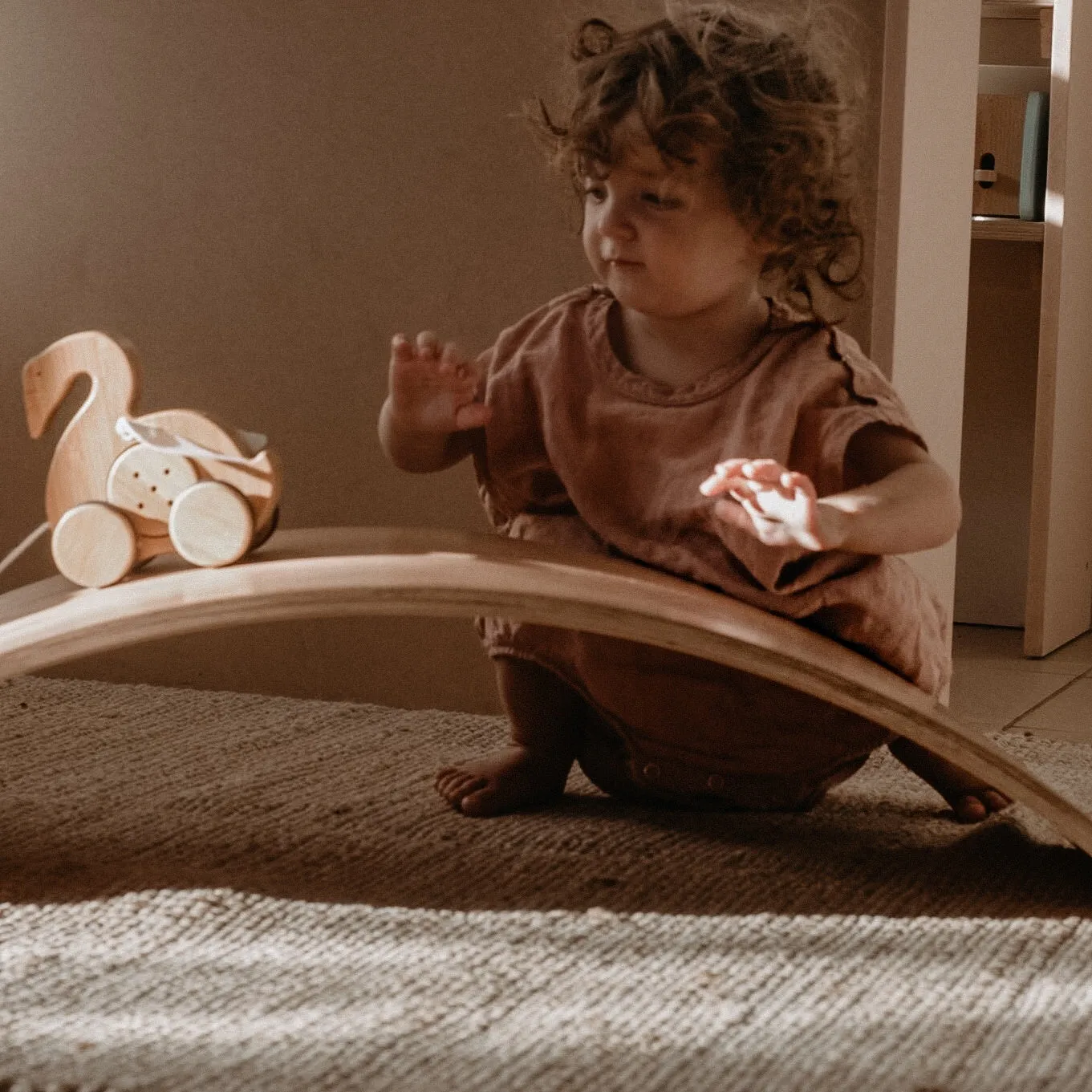 Bamboo Push & Pull - Swan