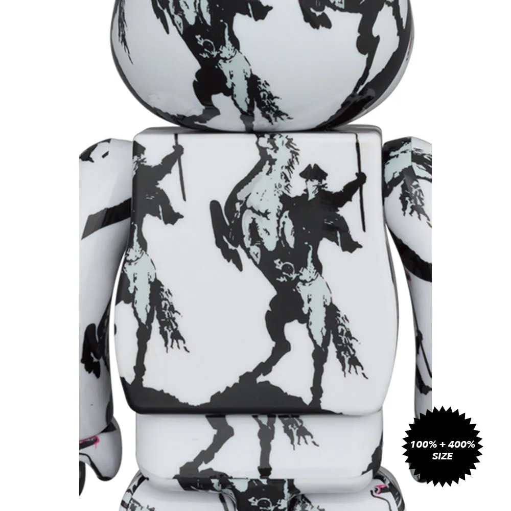 Banksy Highwayman 100%   400% Bearbrick Set by Medicom Toy x Brandalism
