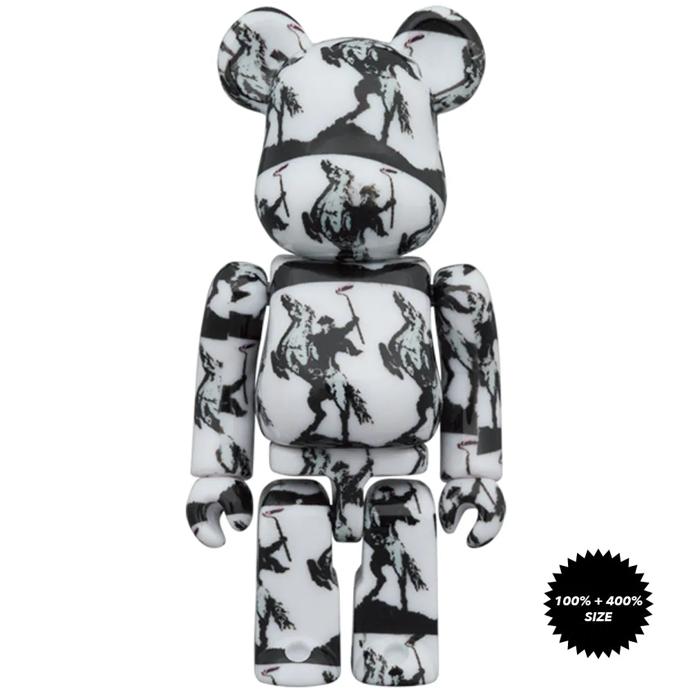 Banksy Highwayman 100%   400% Bearbrick Set by Medicom Toy x Brandalism