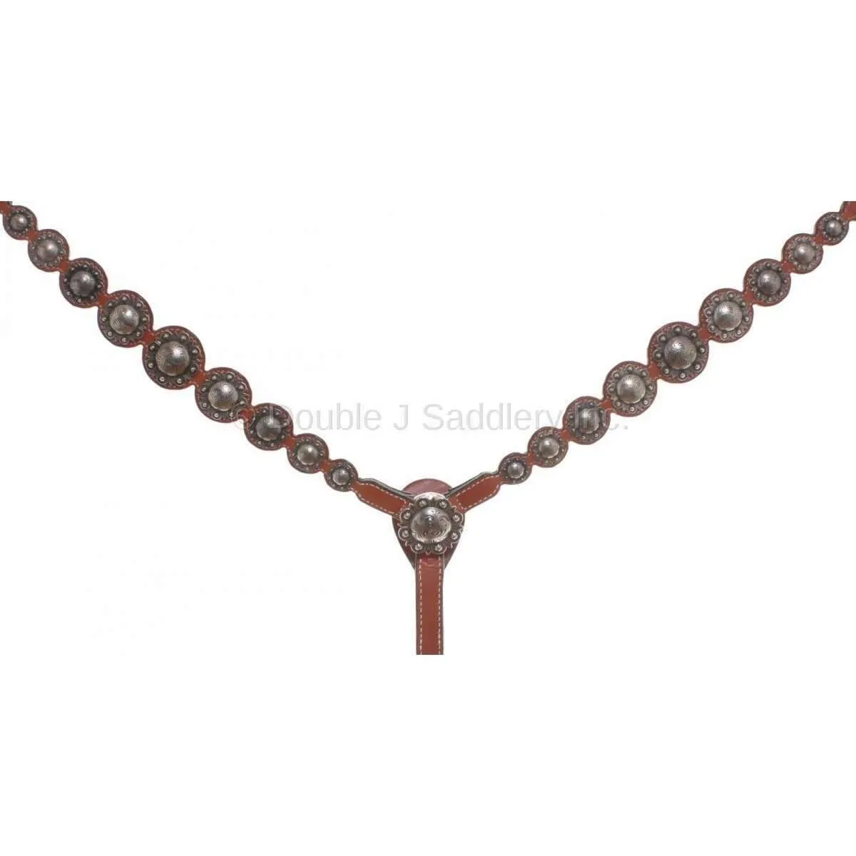 BC014 - Chestnut Scallop Style Berry Breast Collar