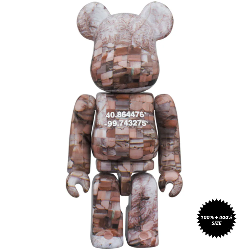 Benjamin Grant OVERVIEW Nebraska 100%   400% Bearbrick Set by Medicom Toy