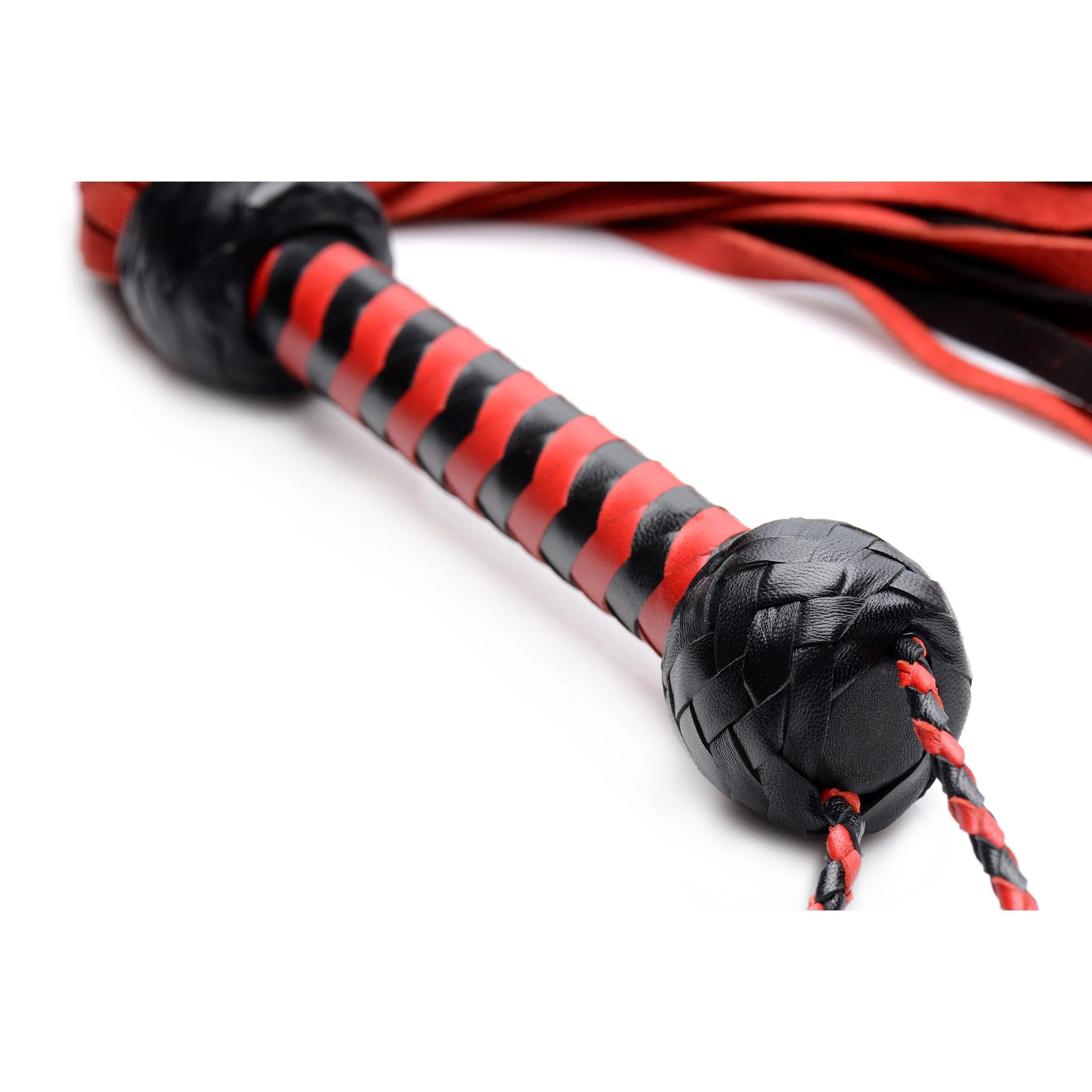 Black and Red Suede Flogger