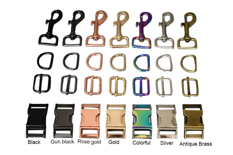 Custom metal buckles engraved floral Dog Collar Bowtie Leash| Personalized Collar Bowtie Leash