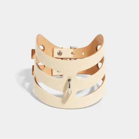 CUT OUT POSTURE COLLAR NATURAL