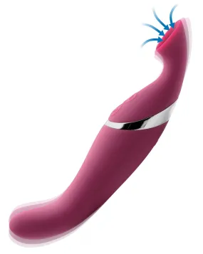 Double-Ended Clit and G-Spot Vibrator with 12-Speed Suction Magic