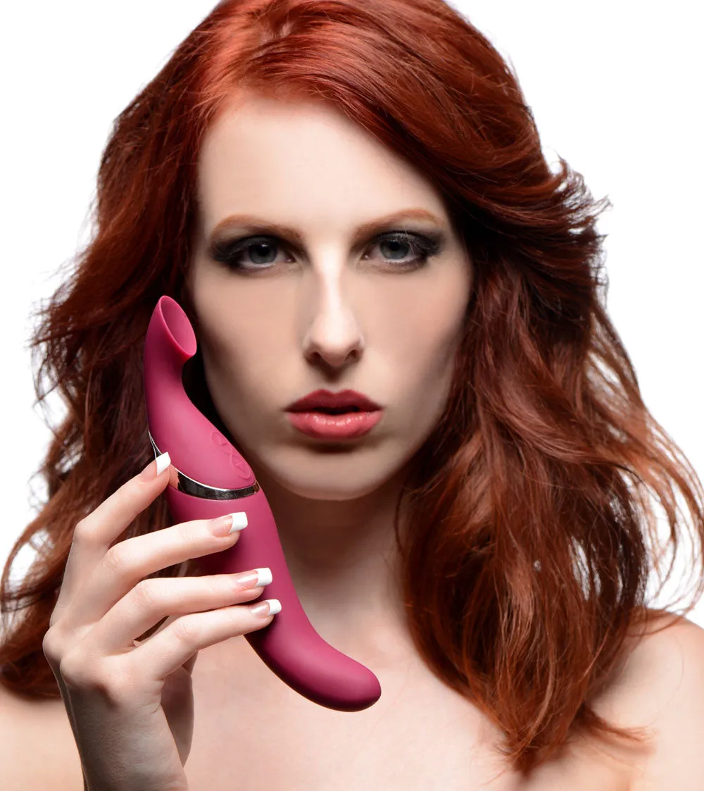 Double-Ended Clit and G-Spot Vibrator with 12-Speed Suction Magic