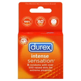 Durex Intense Condoms: Feel the Thrill with Playful Studs!