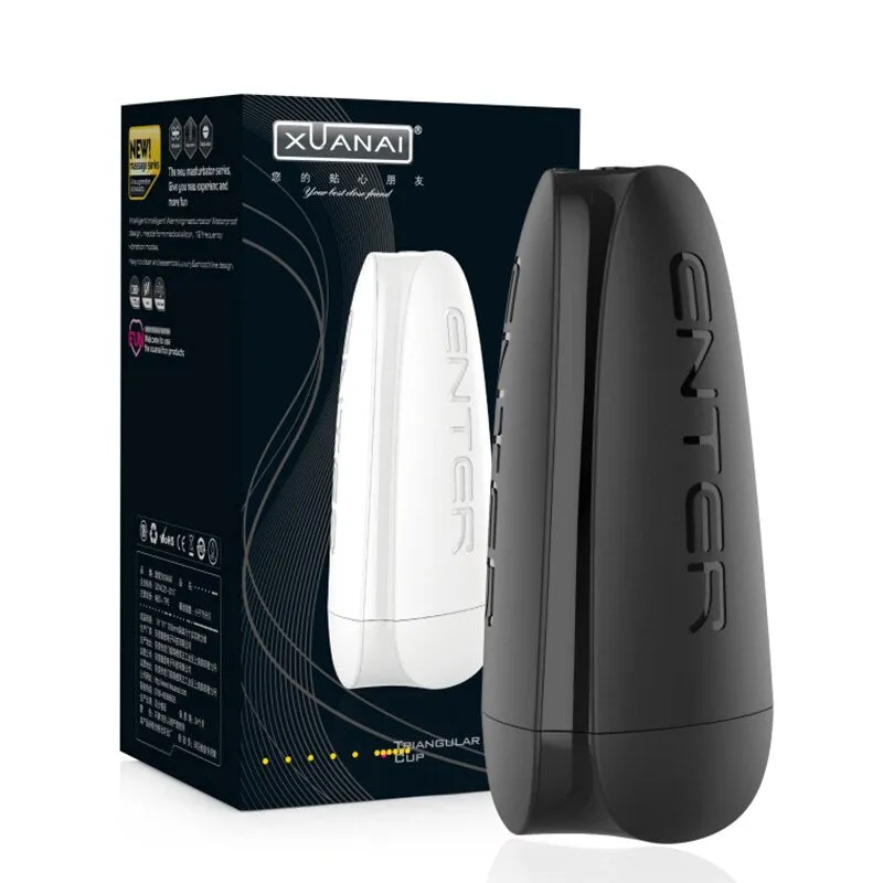 Electric Masturbation Cup 18cm Deep Masturbator Male Pulse Vibrating Soft Silicone Mute Strong Vibration Erotic Sex toys for Men