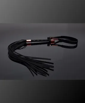 Fiery Elegance Vegan Flogger in Black & Rose Gold