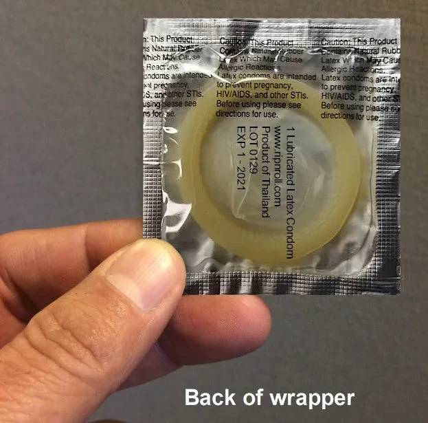 Foil Wrapper Condoms printed in full color