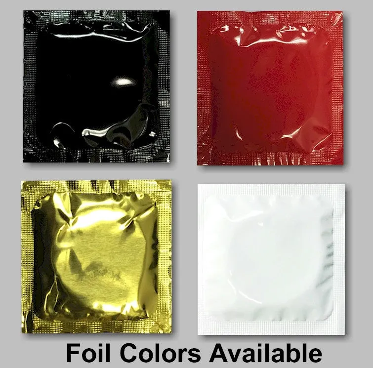 Foil Wrapper Condoms printed in full color