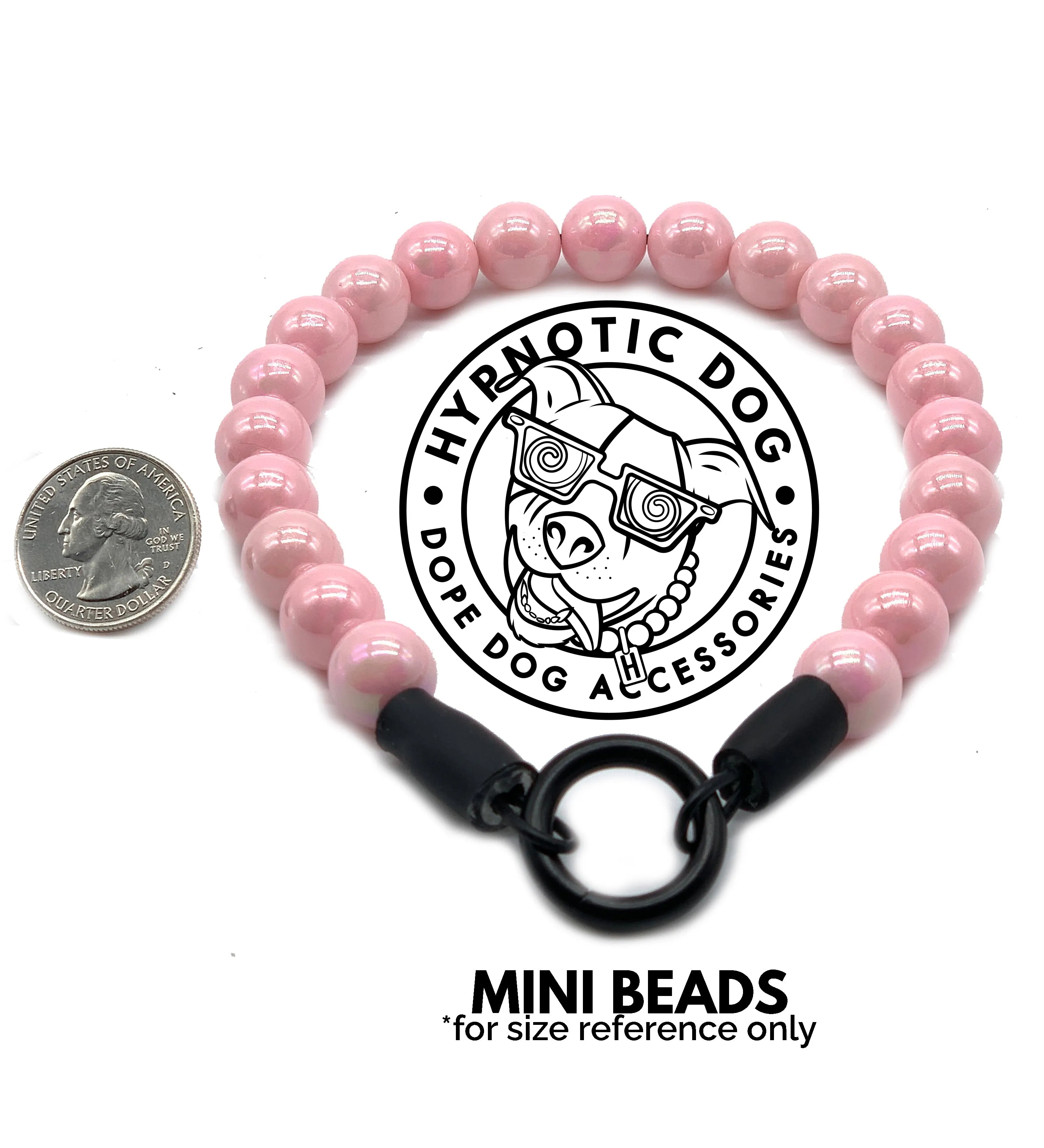 Frosted Rainbow MINI Acrylic [Small Dog/Cat Bead Collar]