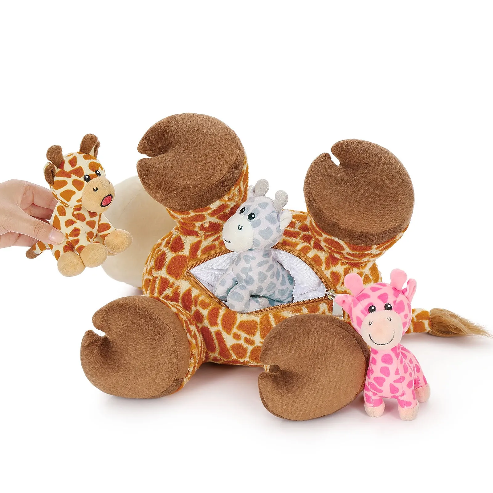 Giraffe Plush Toys Jungle Stuffed Animals, 18 Inches
