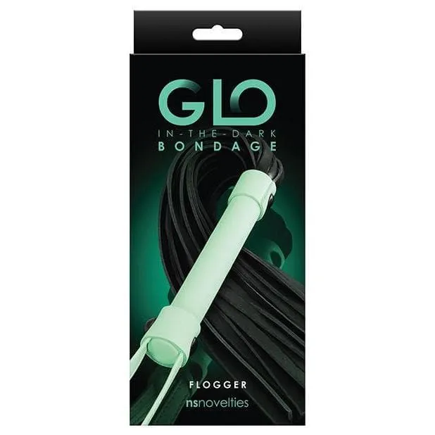 GLO Bondage Flogger - Glow in the Dark