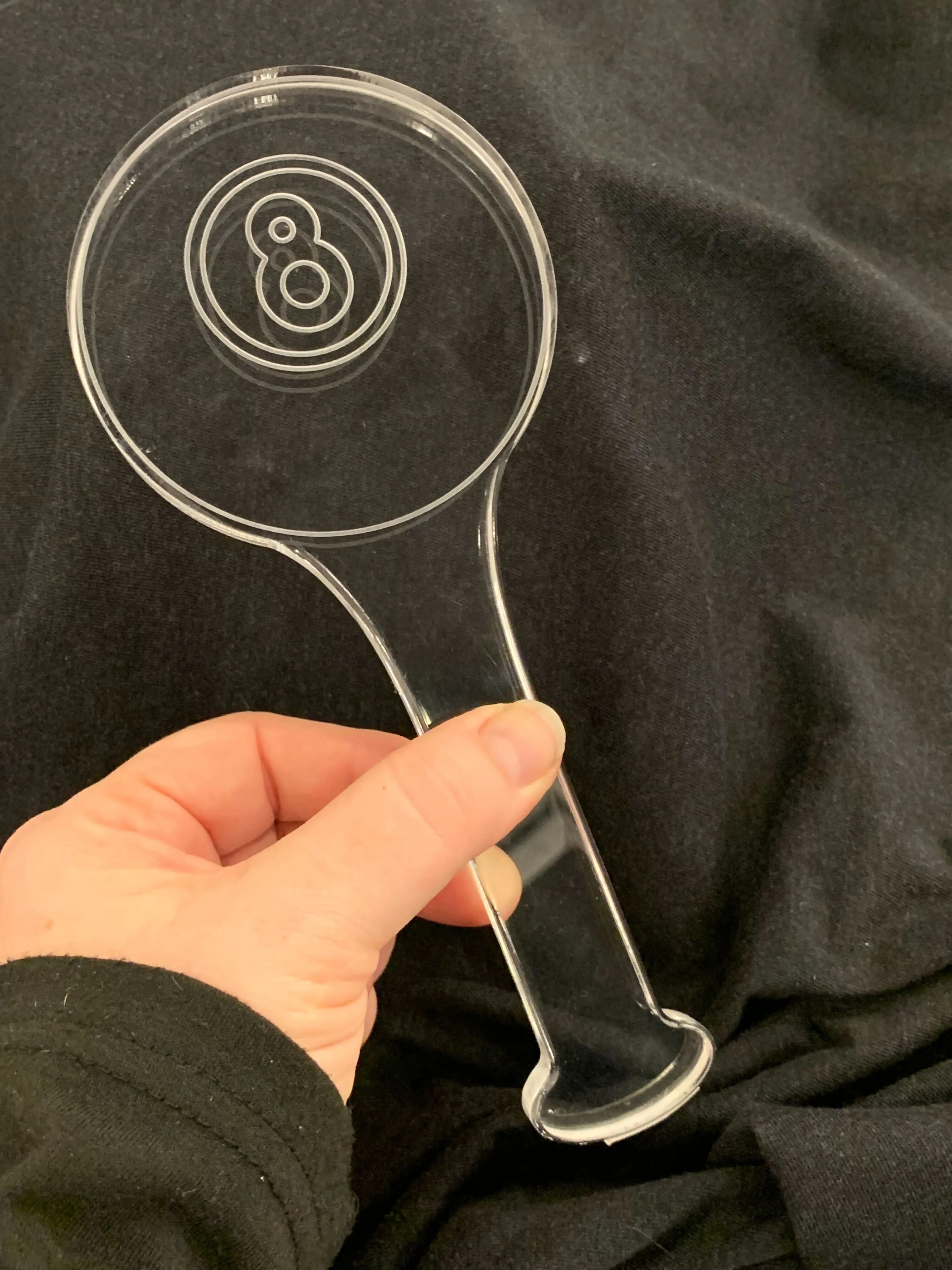Glutton for Punishment Mini Magic 8 Ball Paddle