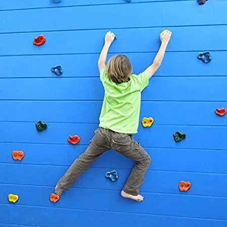 Gold Multicolor Outdoor Playground-Climbling Stones Set