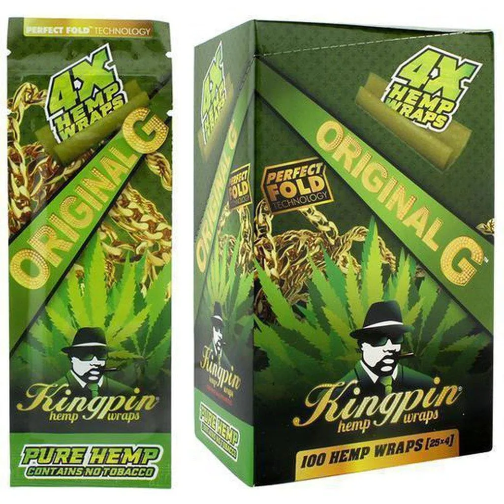 Kingpin Hemp Wraps 4x 100 Ct