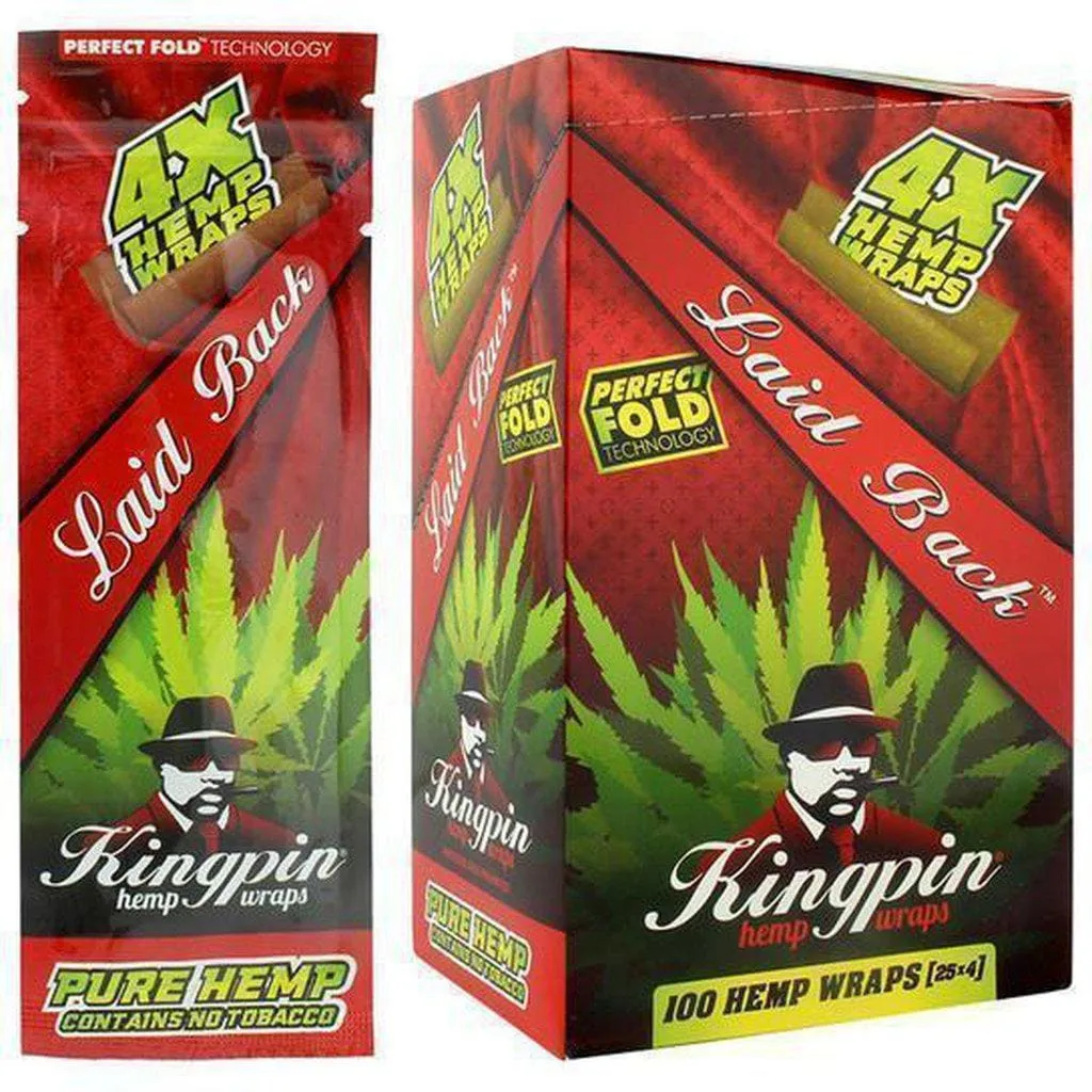 Kingpin Hemp Wraps 4x 100 Ct