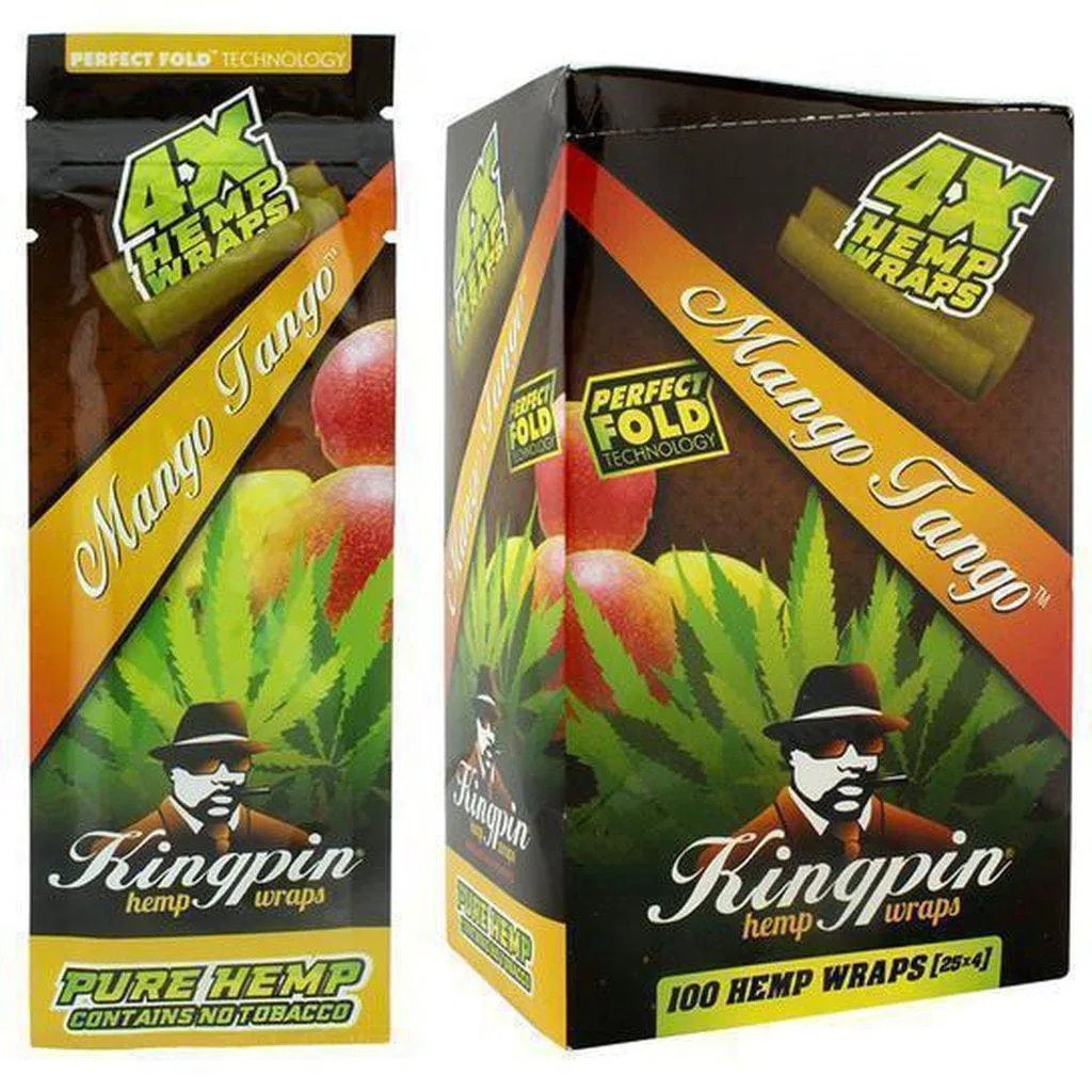 Kingpin Hemp Wraps 4x 100 Ct