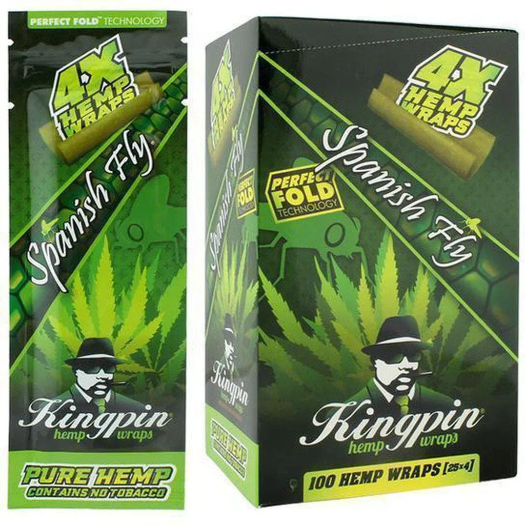 Kingpin Hemp Wraps 4x 100 Ct