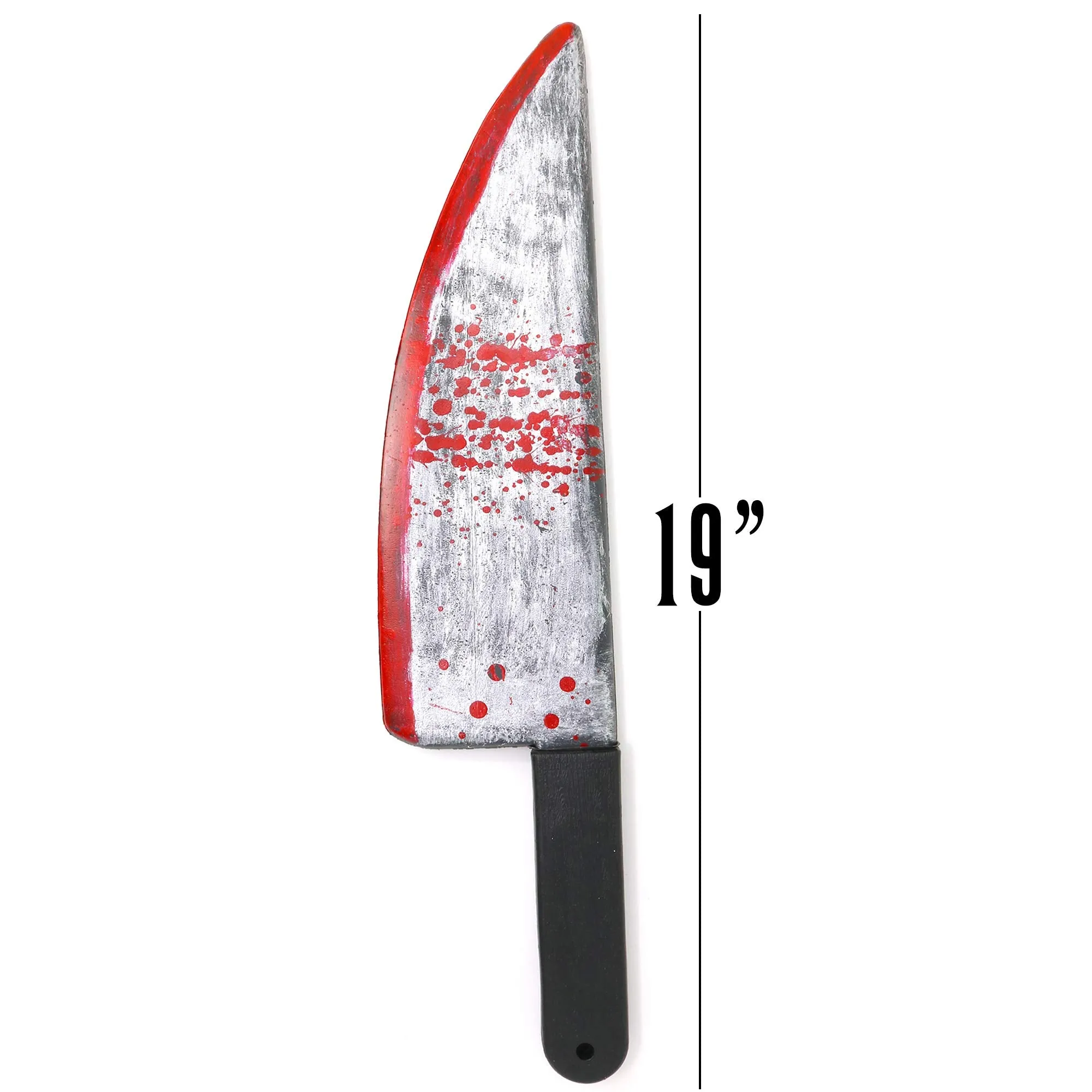 Large Bloody Knife 16" Long, Realistic Looking Prank Toy, Fake Plast...op or Gag Blade for Halloween Haunted House, April Fools