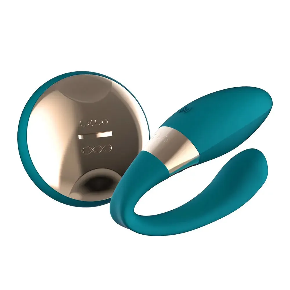 Lelo Silicone Blue Rechargeable Bendable Clitoral Vibrator with Remote