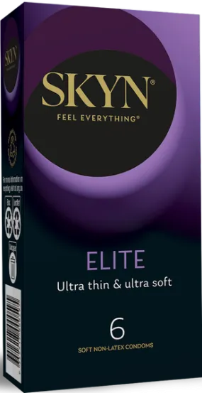 Lifestyles SKYN Elite Straight Fit Smooth Texture Condoms 53mm - Pack of 6